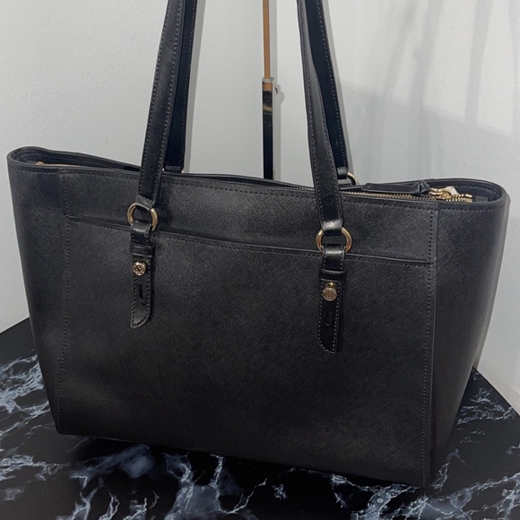 MICHAEL KORS Sullivan Large Leather Tote Bag Black AUTHENTIC NEW -Minor Damage - Picture 9 of 14